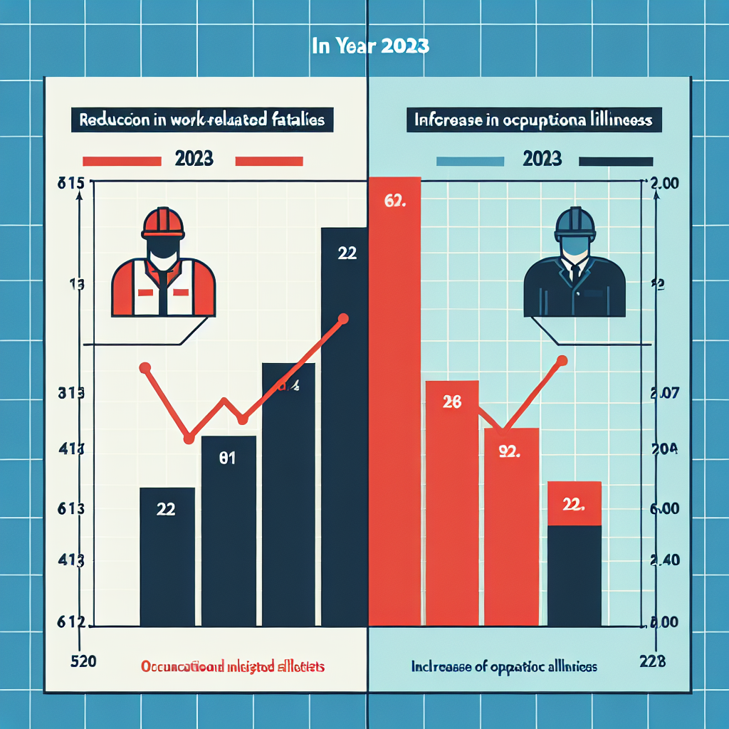 Riduzione dei decessi sul lavoro e aumento delle malattie nel 2023
