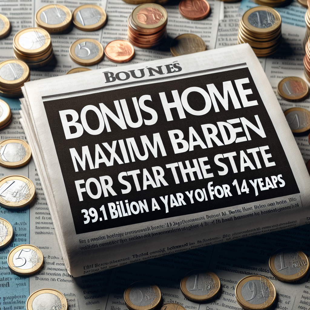 Bonus casa, maxi-onere per lo Stato: 39,1 miliardi l'anno per 14 anni