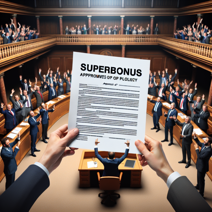 Il Senato approva il Superbonus, che passa alla Camera