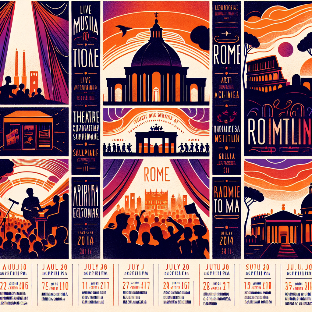 Prossimi eventi culturali a Roma